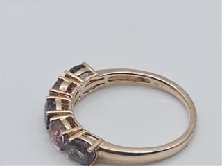 Le Vian 14K Rose Gold Tanzanian Lavender Blue Spinel Ring Sz 8.5